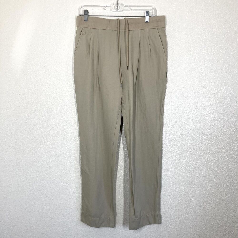 James Perse Beige Straight Leg Pants